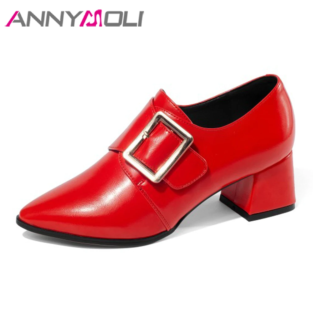 Туфли-лодочки женские на высоком каблуке из натуральной воловьей кожи | Обувь