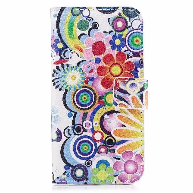 Кожаный чехол бумажник для Huawei Y7 2017/Y5 2017/Y3 2017 50 шт./лот Бабочка сердце Зебра