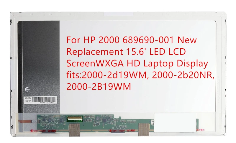 Для HP 2000 689690 001 Новый Сменный ЖК светодиодный 15 6 'WXGA HD дисплей для ноутбука
