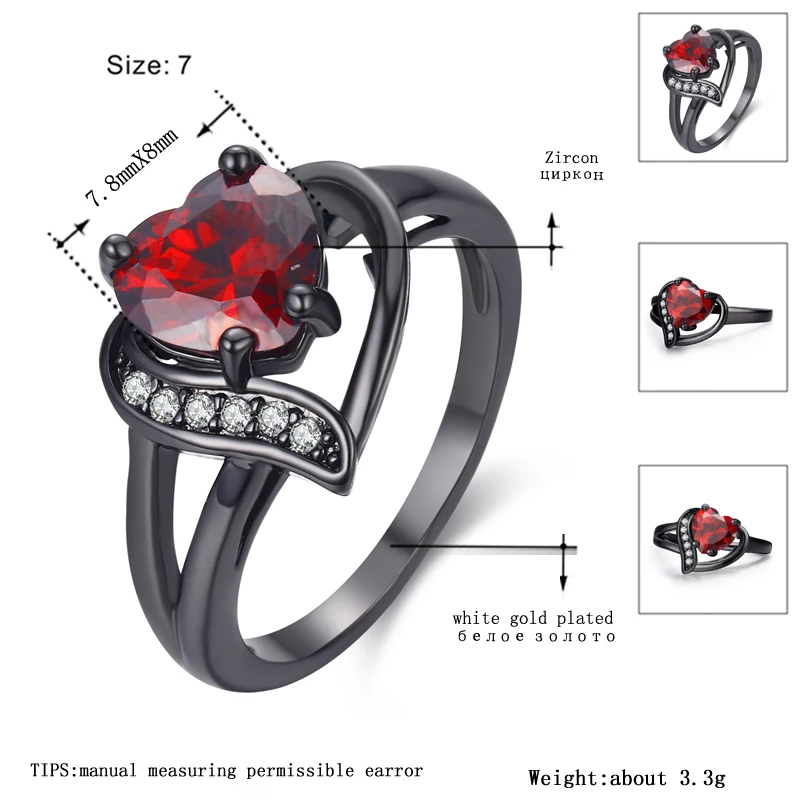 Mdean белого золота Цвет обручальные кольца для Для женщин Bijoux (украшения своими