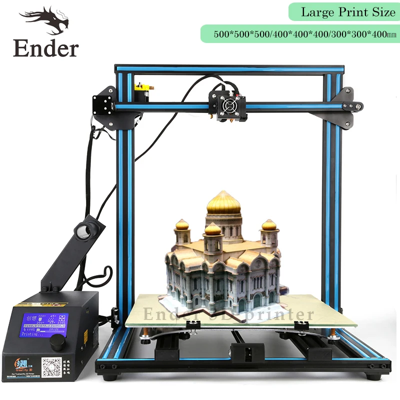 CR-10 4S 3d Принтер Комплект 400*400 мм двойной Ведущий-винты стержень Полная алюминиевая нить мониторинг сигнализации защиты CR-10 Creality 3D