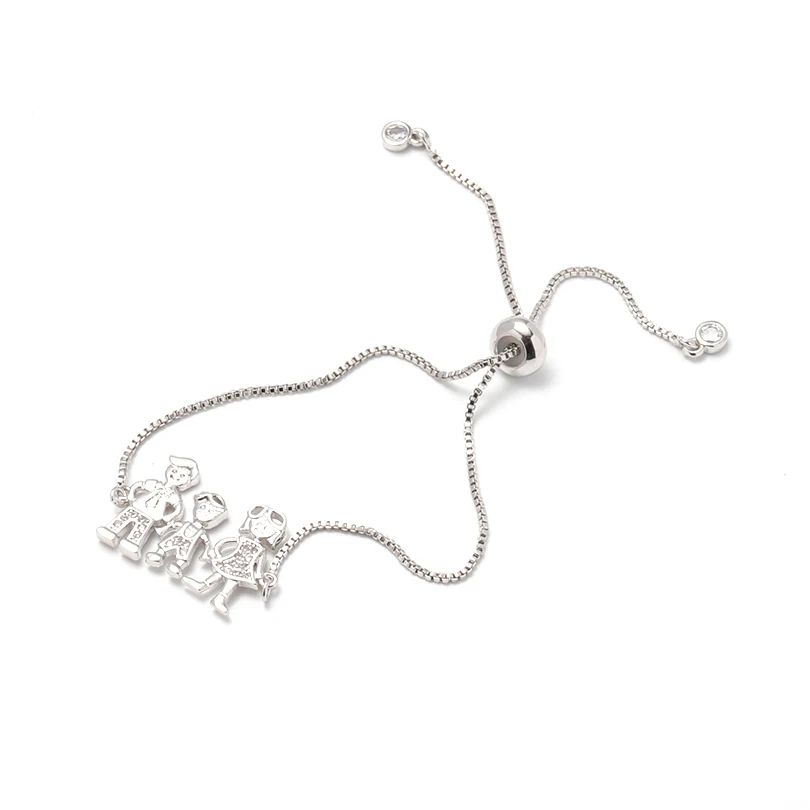 Женский браслет с фианитом G.YCX ручной работы кубическим цирконием для родителей