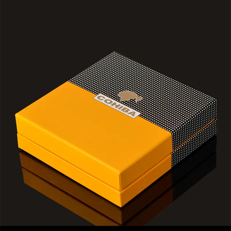 COHIBA четыре факела Зажигалка для сигары ветрозащитный многоразового бутан