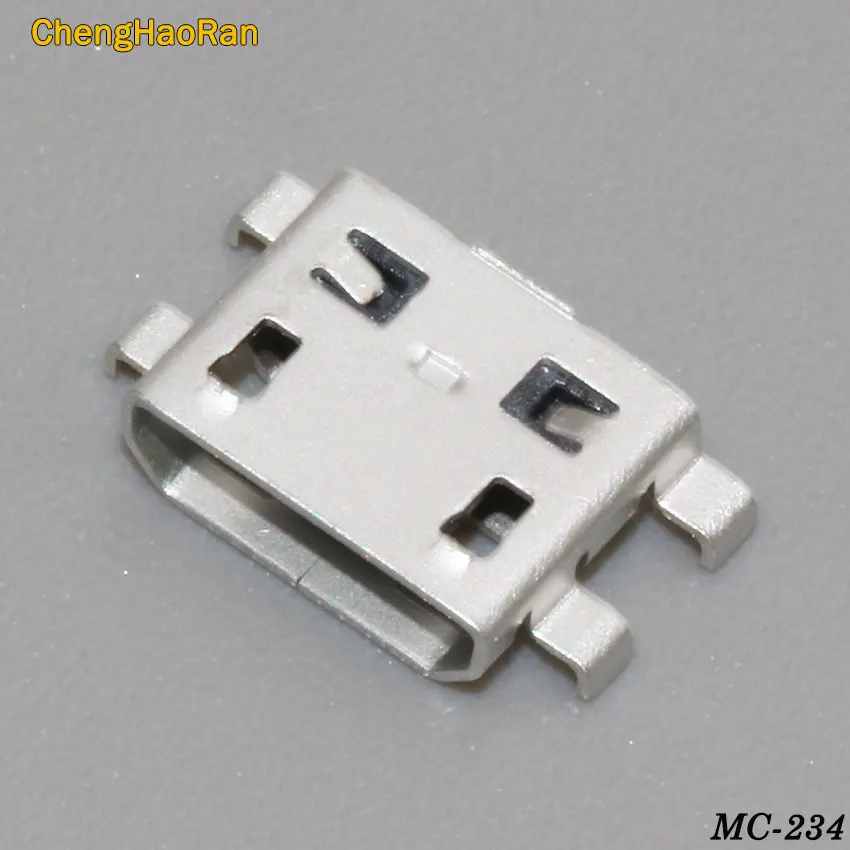 ChengHaoRan 5 шт. микро USB разъем 5pin Тяжелая пластина B Тип гнездовой для мобильного мини