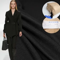 pearlsilk made in japan black thin wollen goods 100wool garment materials suit pants diy clothes fabrics freeshipping