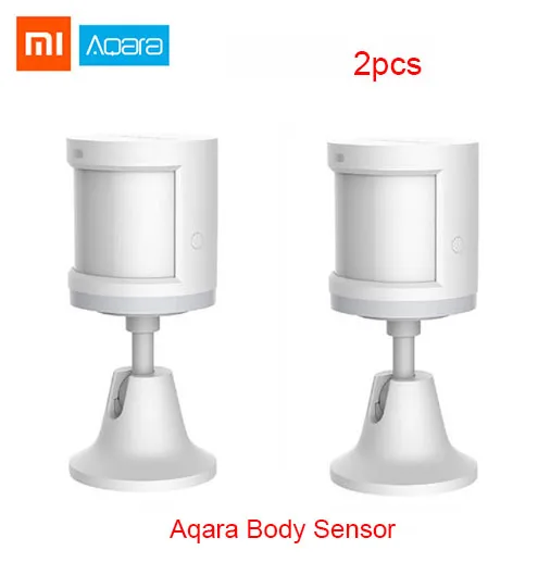 2xAqara motion Xiaomi Aqara комплекты умного дома шлюз концентратор двери окна сенсор человеческого тела беспроводной переключатель влажности Датчик воды для Apple домашний комплект - Цвет: 2xAqara motion