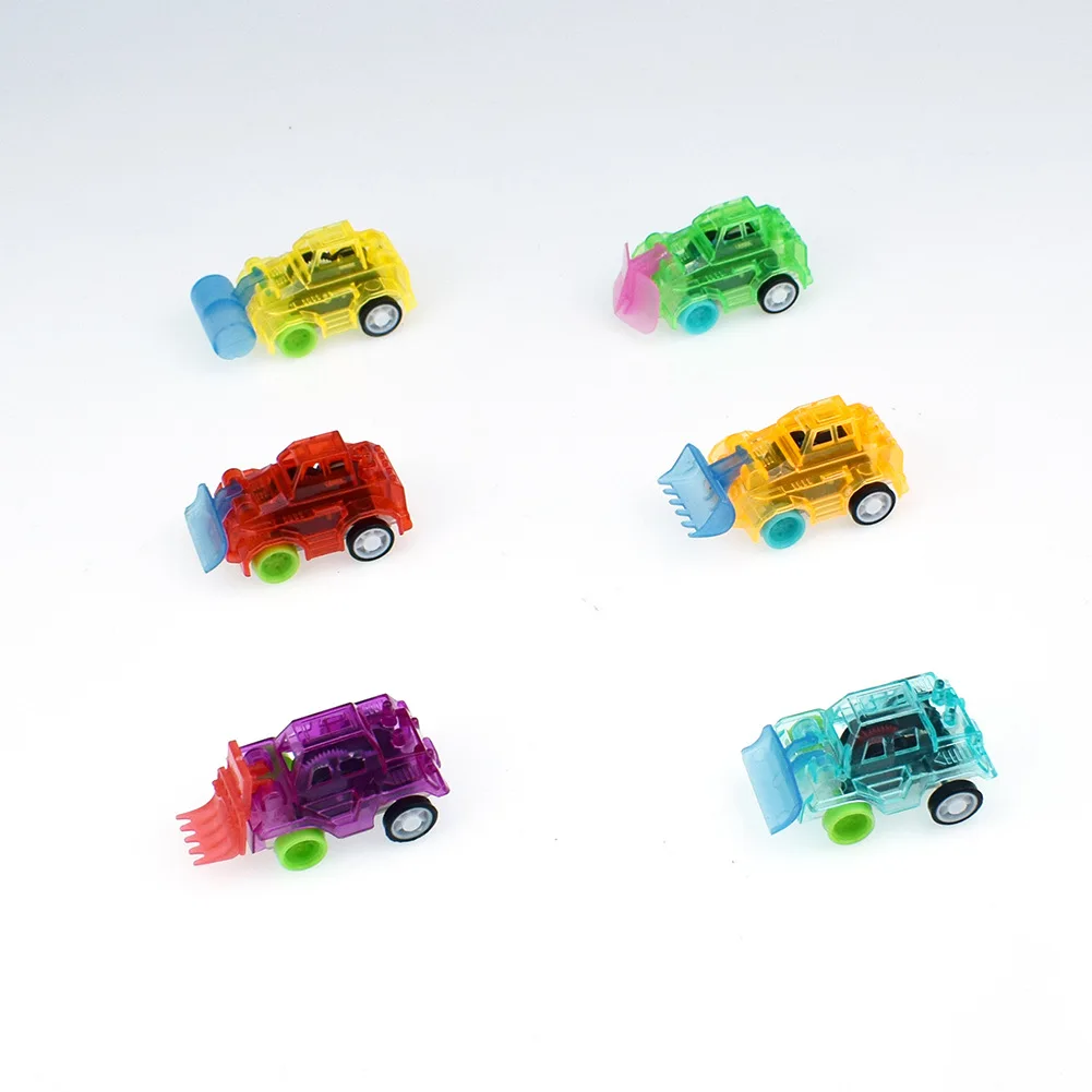 5 шт. пластиковые прозрачные игрушки для автомобиля тянуть назад маленькие