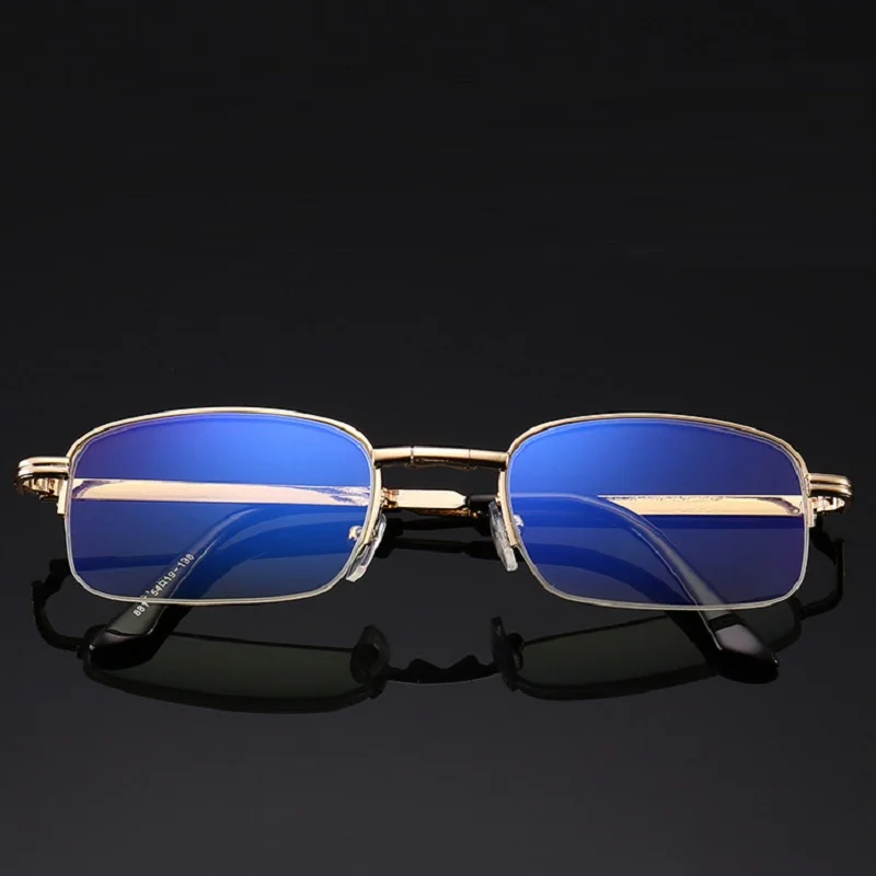 Унисекс очки для чтения ультра светильник защита от синего излучения Складные