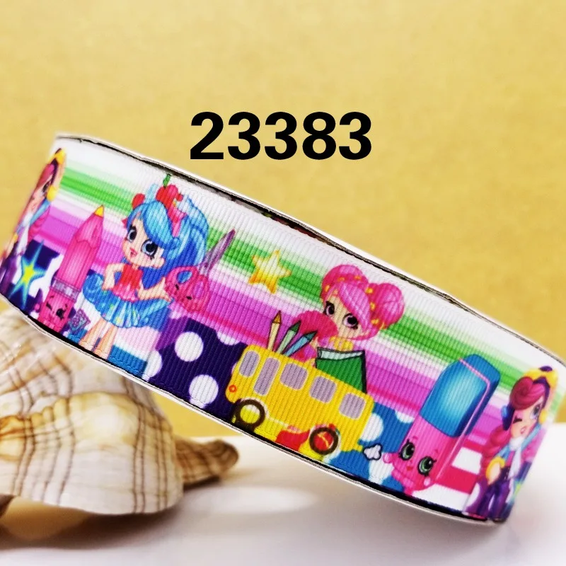 Бесплатная доставка 50 ярдов мультфильм печатных grosgrain ленты 27964 | Дом и сад
