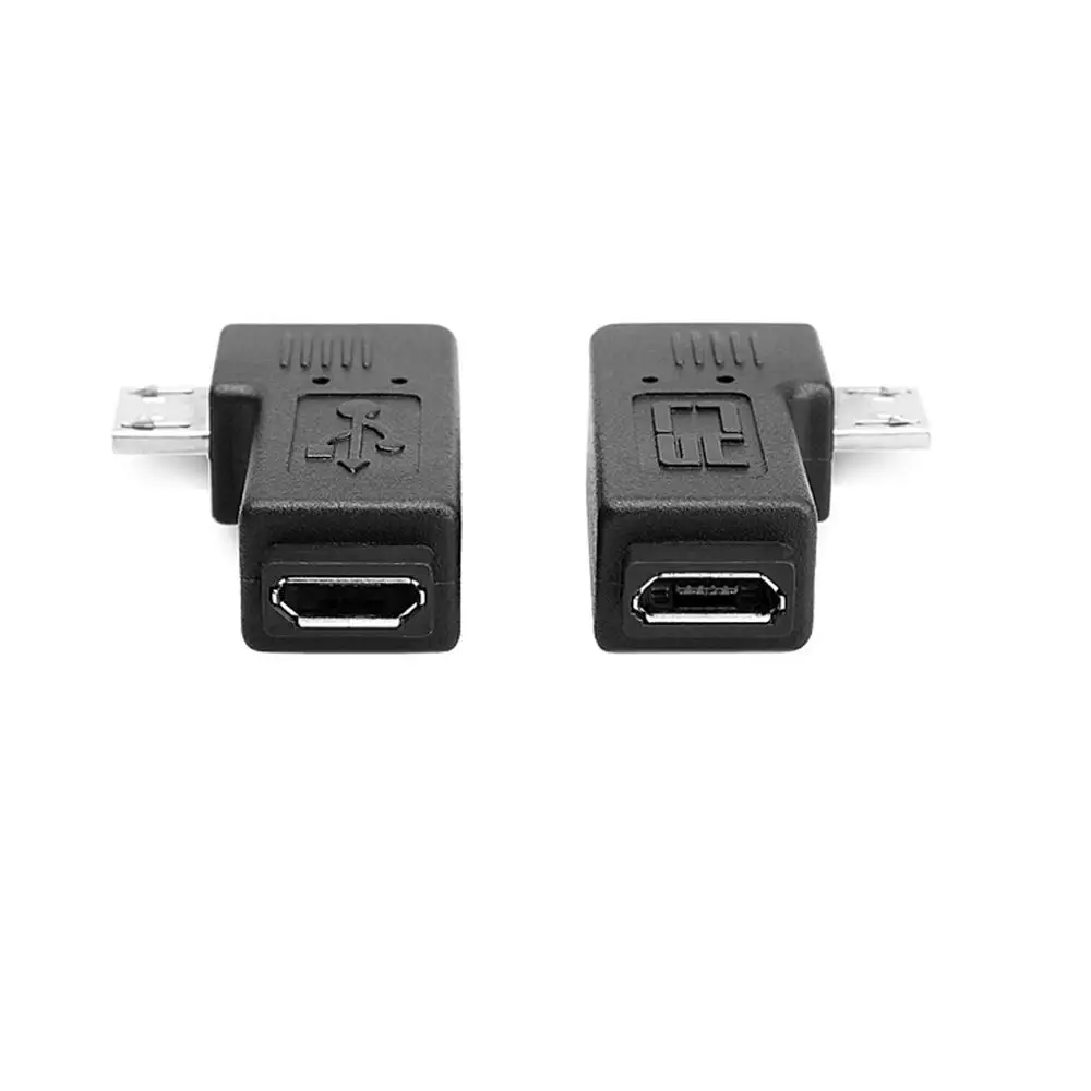 Переходник 1 пара правый левый Угол Micro USB Male 90 градусов To Female|Соединители| |
