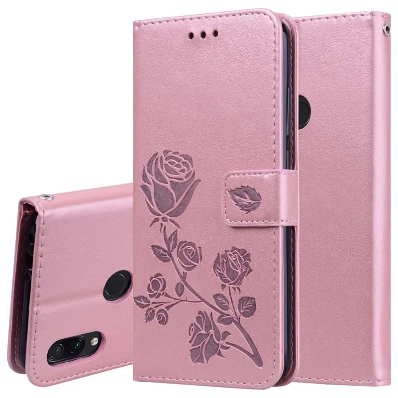 Кожаный чехол-бумажник с 3D цветами для Xiaomi Redmi Note 5 6 7 Pro 5A Prime 4A 4X Plus S2 6A Mi A1 A2 Lite 5X