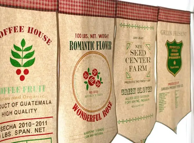 Декоративная льняная занавеска NAPEARL в старинном стиле для кухни ресторана