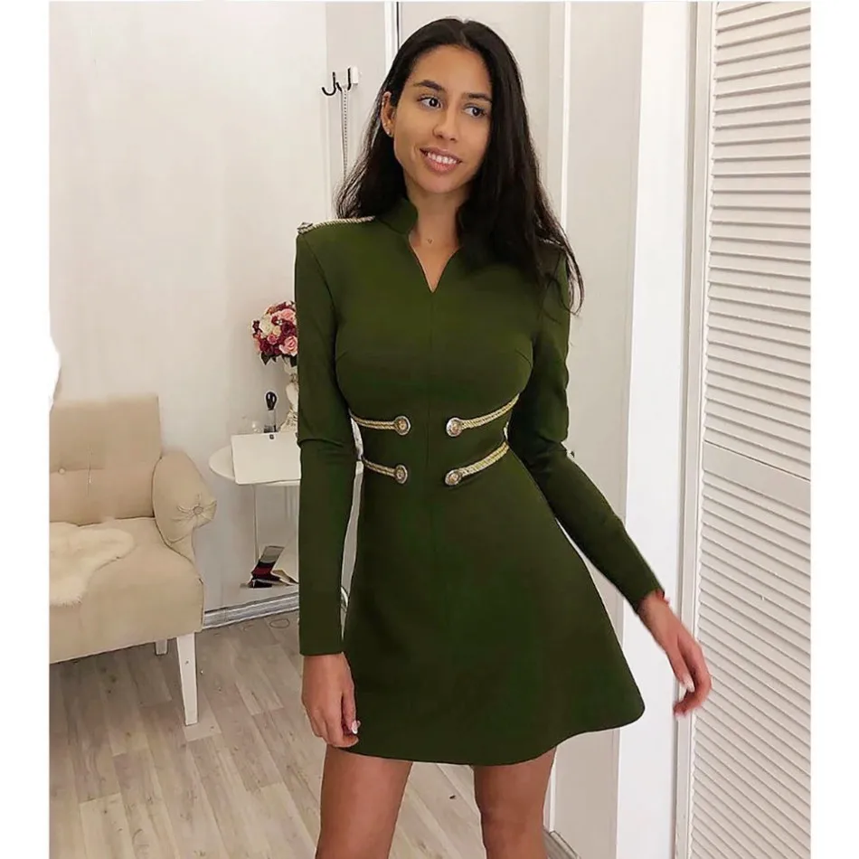 DressBird 2019 женское весеннее облегающее платье с длинным рукавом элегантные платья