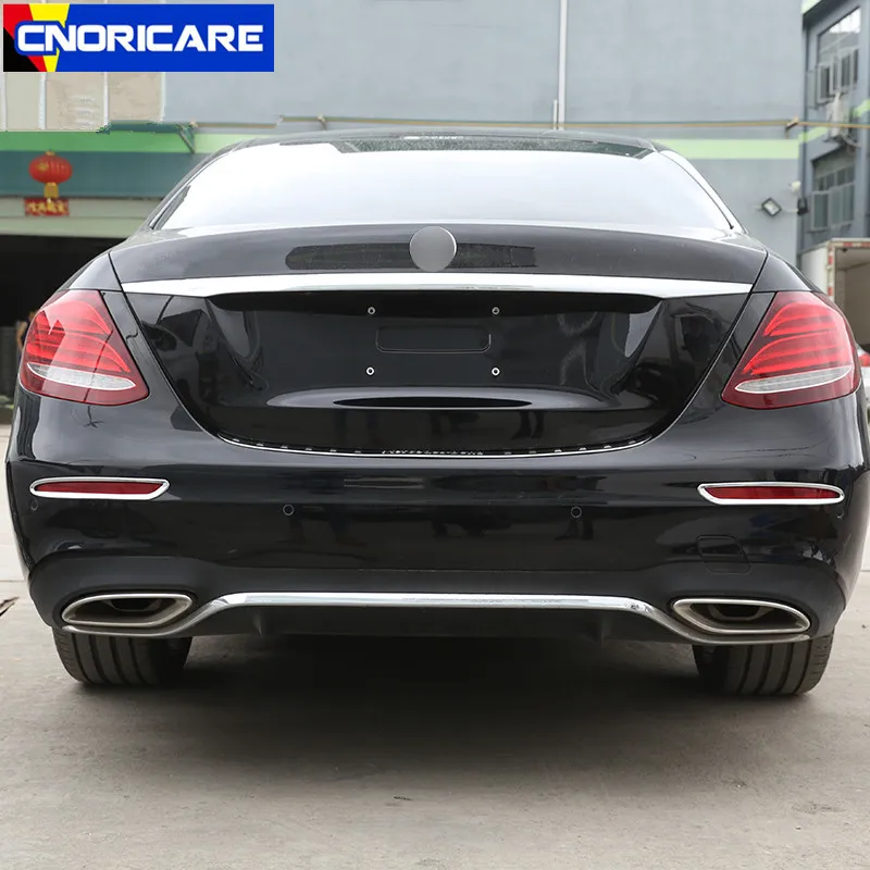 

Car Styling Rear Fog Light Frame Decoration Sticker Trim For Mercedes Benz E Class W213 2016-18 Fot Lamp Refit Accessories