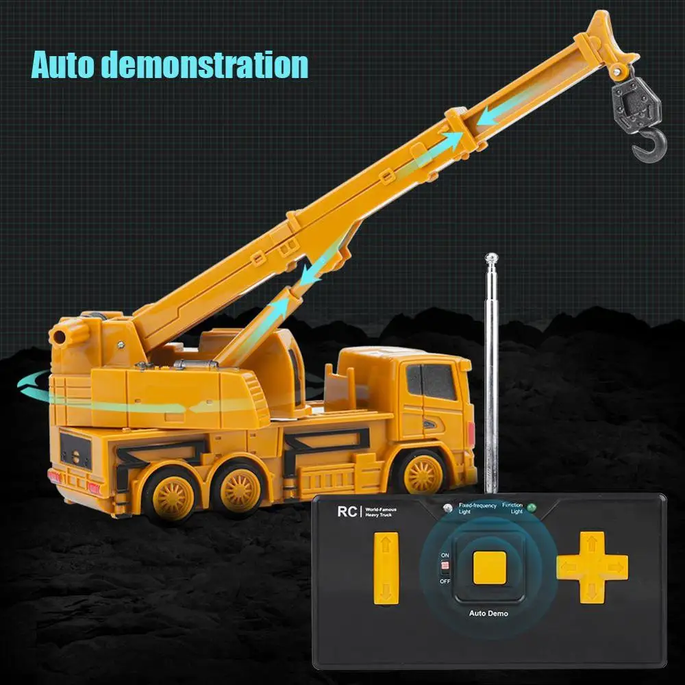 Коричневый Новая игрушка RC Truck с дистанционным управлением Самосвал Для детей кран бульдозер экскаватор на дистанционном управлении электрическая Строительная игрушка - Цвет: Коричневый