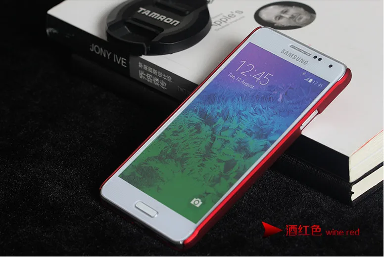Матовый пластиковый жесткий резиновый чехол-накладка для samsung Galaxy Alpha G850F G850T G850M G850Y Alfa capa fundas