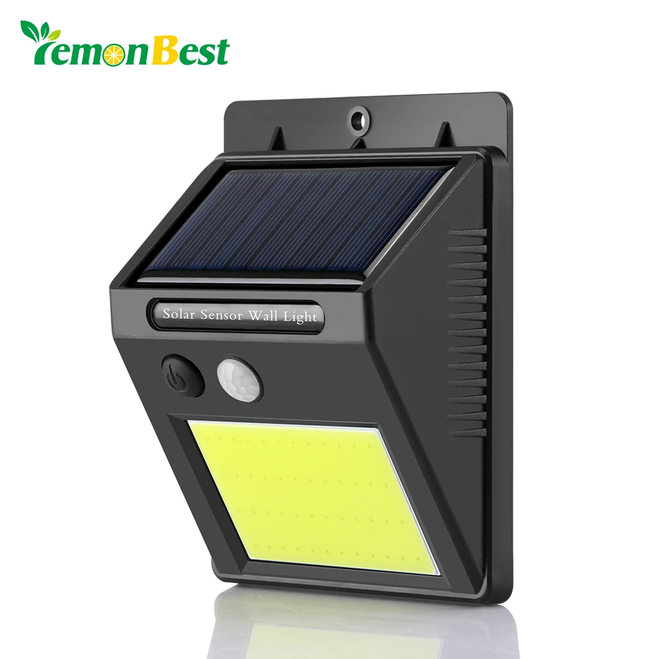 LemonBest 48 светодиодов сад Солнечный свет человека инфракрасный PIR датчик движения