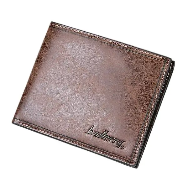 Dark brown Banabanma кошельки мужские Ретро стиль износостойкие из искусственной кожи Многоцветный кошелек для мальчика Рождественский подарок Визитницы Мода ZK30 - Цвет: Dark brown