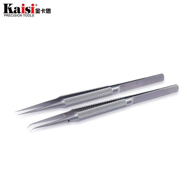 2pcs Kaisi 0,15 мм ремонт Fly Line Пинцет для предотвращения оставления отпечатков пальцев Инструменты для ремонта Пинцет для предотвращения оставления отпечатков пальцев и 0,02 мм материнская плата Fly Line Maintenanc - Цвет: 2pcs