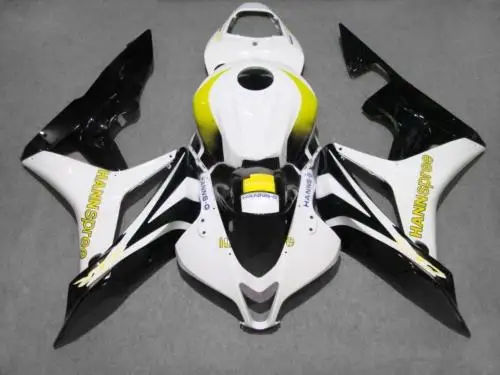 Изготовленный на заказ белый черный набор обтекателей для CBR600RR F5 07 08 CBR 600RR 2007 2008