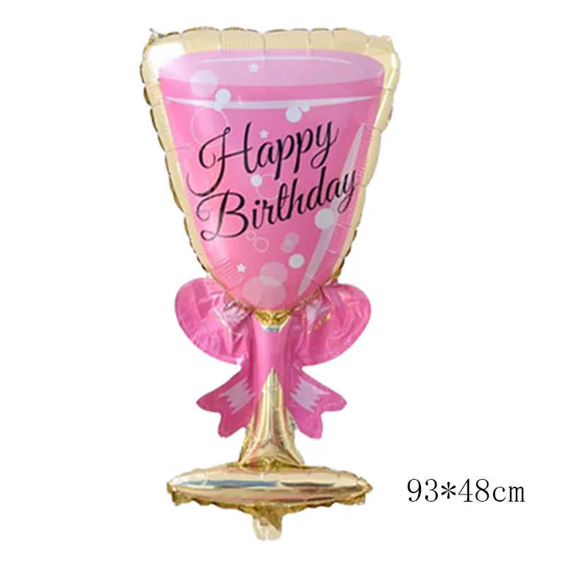 1pcs foil ballon 6 Розовое золото, декоративный шар на день рождения, фрахт, занавеска, конфетти, баллоны, 16th, 18th, на день рождения, украшение, для взрослых, для детей, для душа - Цвет: 1pcs foil ballon 6