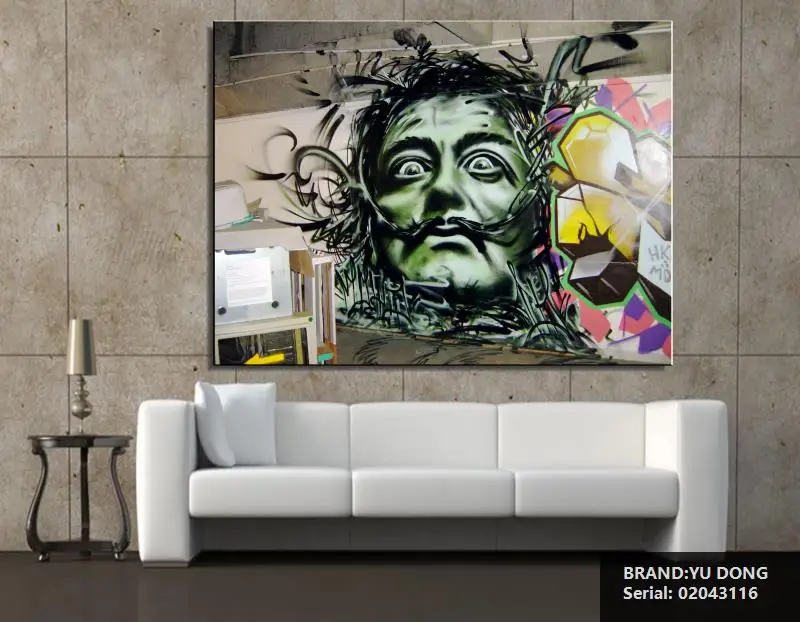 Сальвадор Дали Портрет Абстрактная Живопись маслом Рисование искусство Спрей