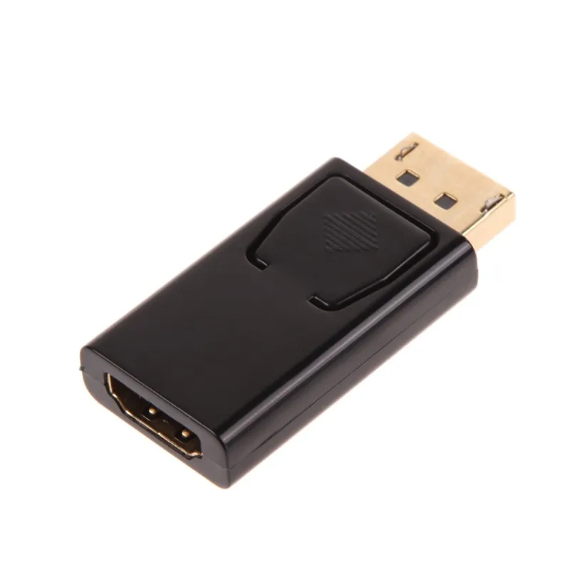 1000 шт. позолоченные Стандартные порты дисплея переходник DP папа-HDMI мама