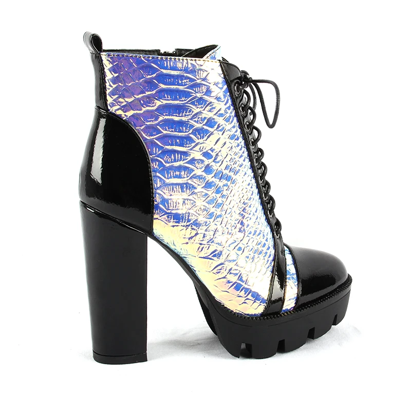 2019 новые осенние ботильоны для женщин на платформе и высоком каблуке женская