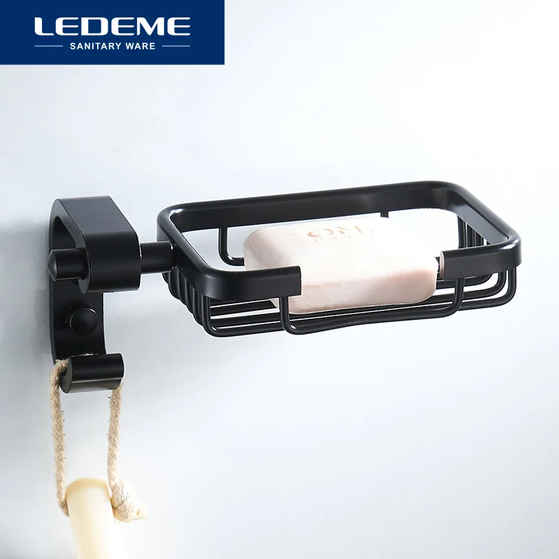 Алюминиевая Подставка для мыла и душа LEDEME держатель лоток ванной аксессуары