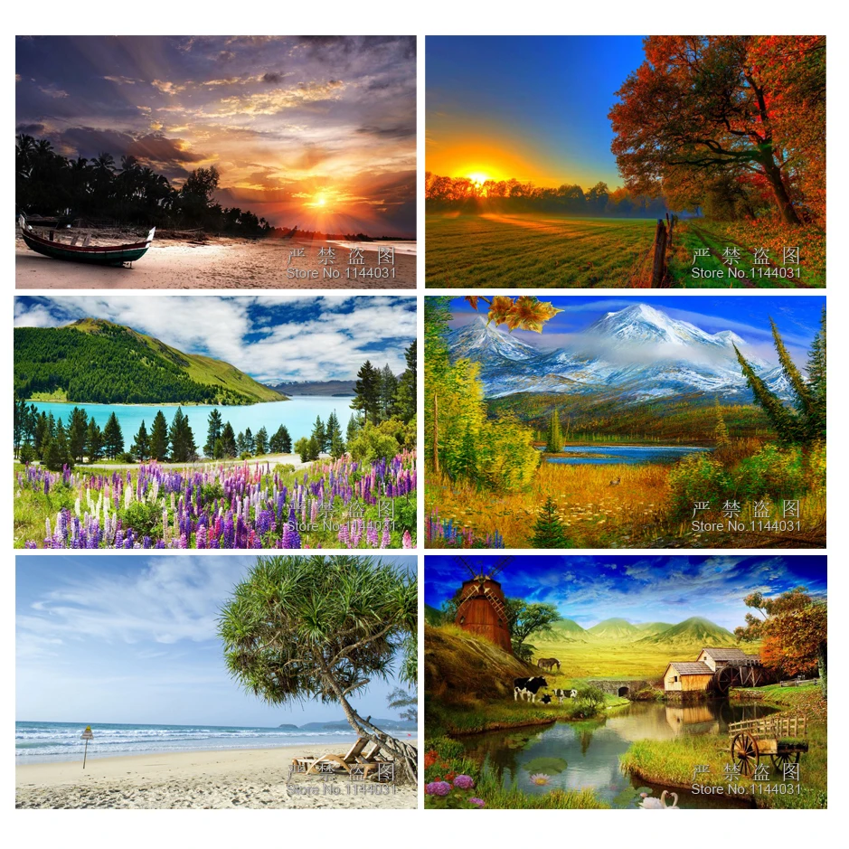 Пейзаж алмазная вышивка 5D сделай сам живопись пейзаж крестиком квадратные