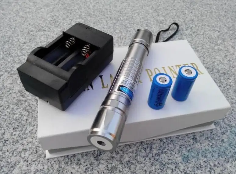 High Power Hunting 450nm SOS Lazer Flashlight Focusable Blue Laser Pointer Burning Paper cannon Light Burn Cigars |