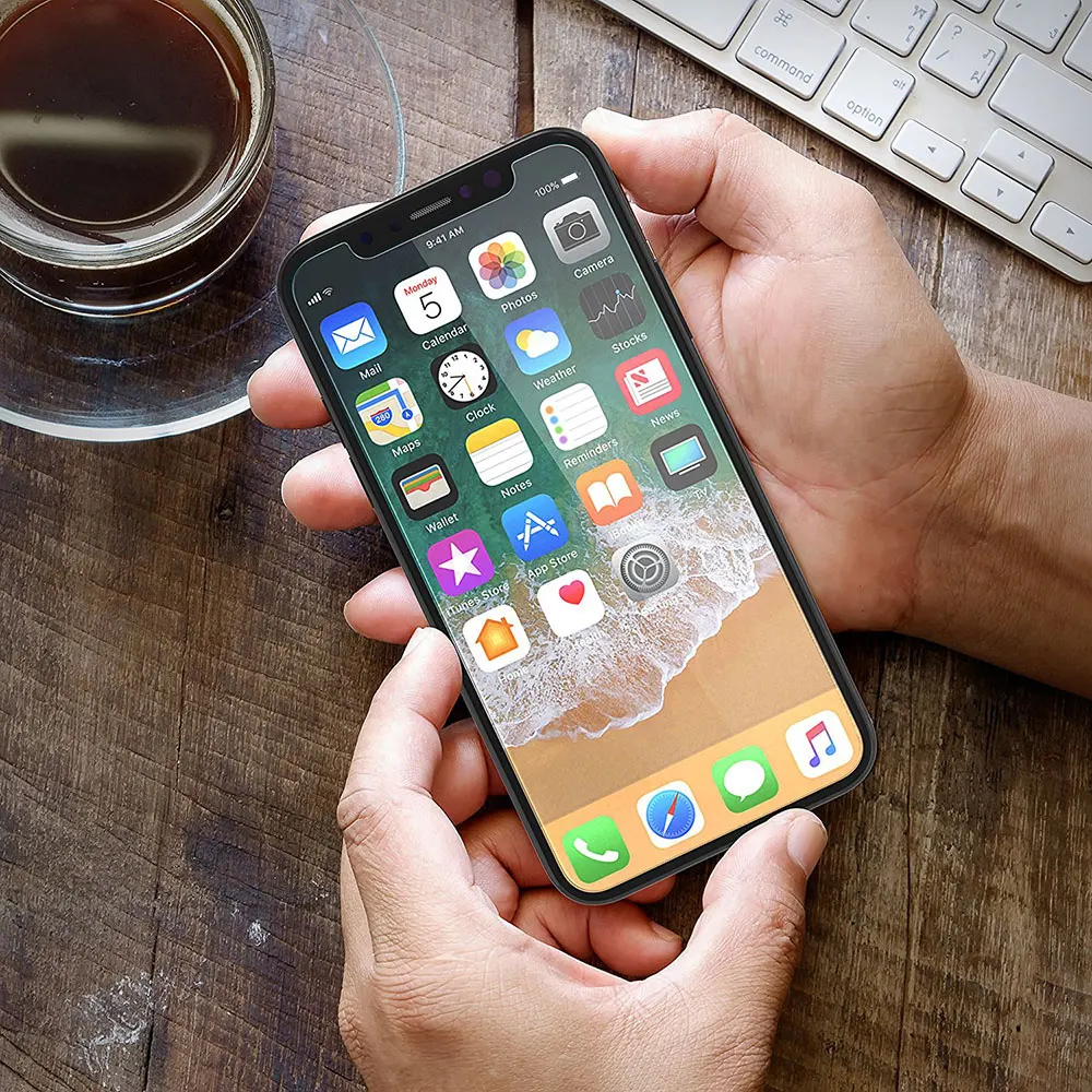 10 шт. для iPhone X 11 Pro XS Max защита экрана из закаленного стекла пленка XR 8 Plus 7 6 6S 5S SE 5