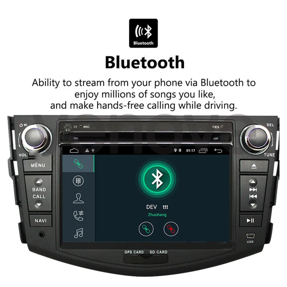 Android 9 1 2 din автомобильный DVD плеер для Toyota RAV4 Rav 4 2007 2008 2009 2010 2011 Автомобильный Радио