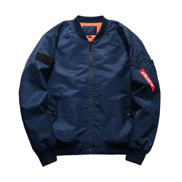 Navy Grandwish, американский размер, S-5XL, мужская, Толстая куртка-бомбер, мужская, хип-хоп, зимняя, мужская, s, летная куртка, большой размер, армейская куртка, большой размер, DA735 - Цвет: Navy