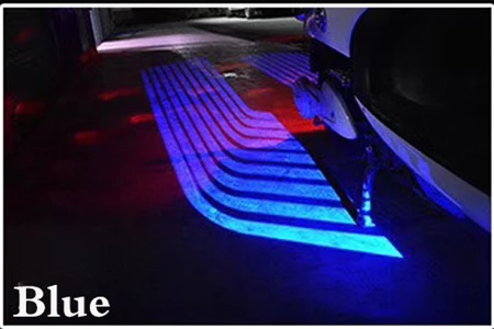 1pair blue WHDZ Универсальный Автомобильный мотоцикл ghost angel wings светодиодный лазерный светильник, автомобильная светодиодная дверная предупреждающая лампа, приветственный светильник, светильник-проектор - Цвет: 1pair blue