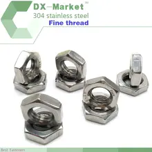 M12 * 1 5 p 50 шт шестигранная тонкая гайка DIN 439 A2 35 ST/ST Резьбовая