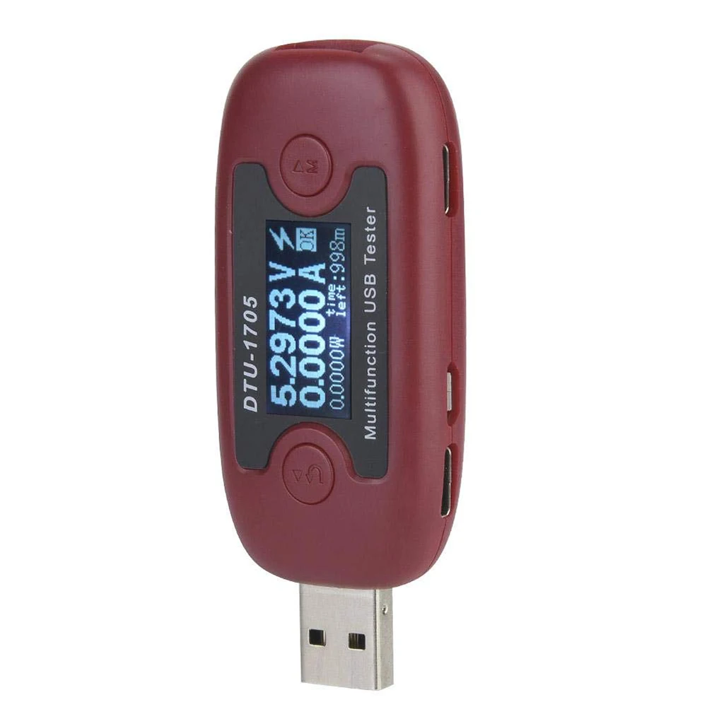 Высокоточный Многофункциональный USB тестер емкости тока DTU1705 с ЖК-дисплеем
