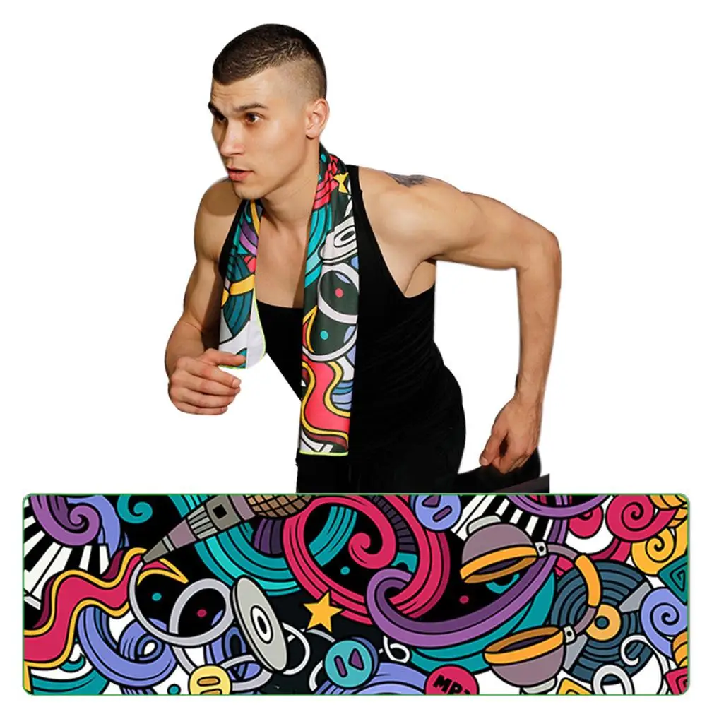 

2019 New Fashion Personalise Instant Relief Cooling Towel for Sports Workout Fitness Gym Yoga Pilates Travel Beach Camping