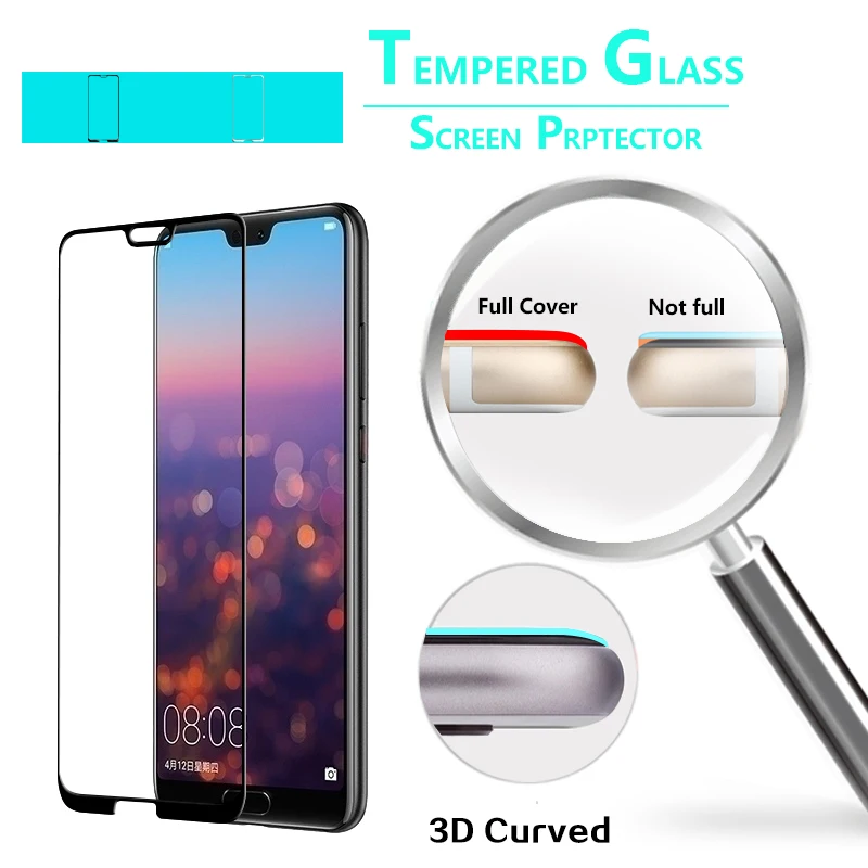 Полное покрытие 3D изогнутое закаленное стекло пленка для Huawei P20 LITE ANE-AL00 ANE-TL00 PRO