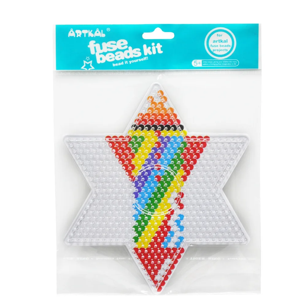 Artkal/термомозаика звезда Pegboard для Midi 5 мм пиксель искусство милый мультфильм смешные Развивающие игрушки для детей