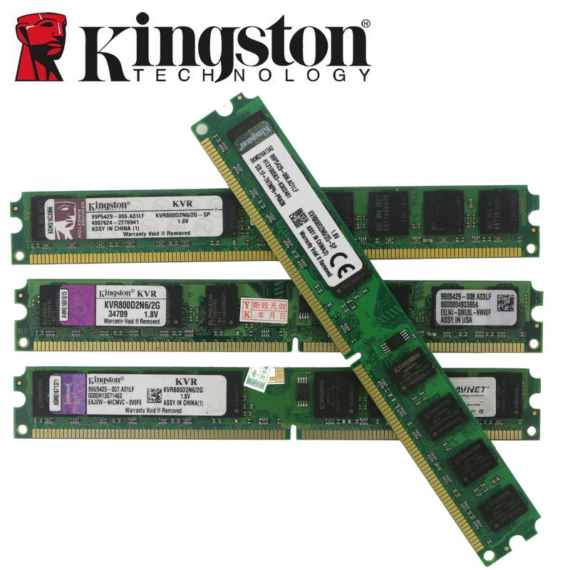 Модуль ОЗУ Kingston для настольных ПК 1 ГБ 2 PC2 DDR2 4 DDR3 8 667 МГц 800 1333 1600 МГц|Оперативная