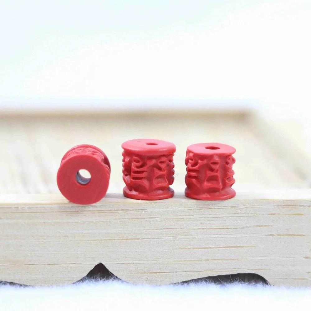 Специальный красный имитация кулон из киновари Новые бусы аксессуары Горячая