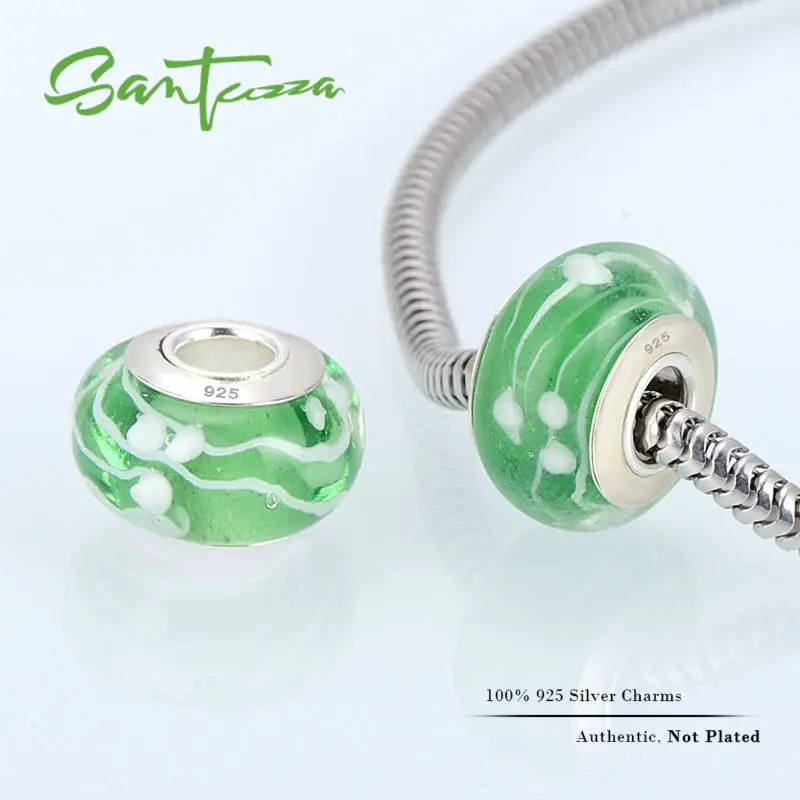 Муранские стеклянные бусины очарование подходит для браслета браслет сделай сам