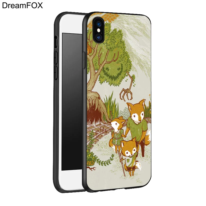 DREAMFOX K222 teagan Белый Черный Мягкий ТПУ силиконовый чехол для Apple iPhone 11 Pro XR XS Max X 8 7 6 6S