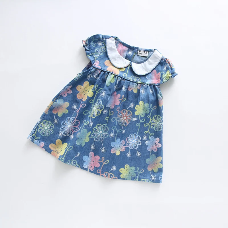 BibiCola/2017 детские летние корейские мультфильм джинсы для маленьких девочек