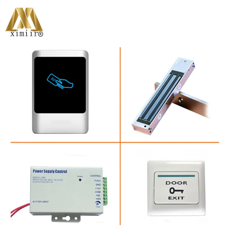Good Quality Access Control M07 Kit With Electromagnetic Lock/12V3A Power Supply/Infrared Exit button IP65 Controller | Безопасность и