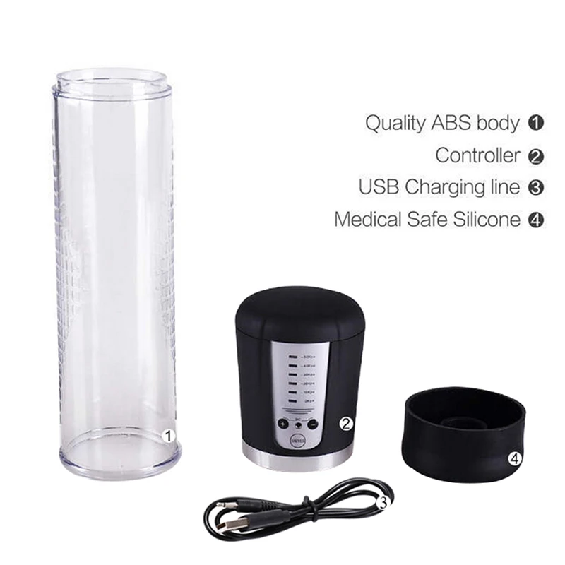 Электрический Pro удлинитель полового члена расширения пенис насос с USB