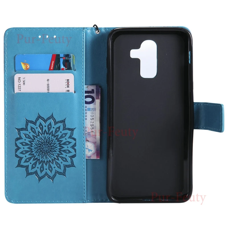 Чехол для samsung Galaxy J8 J810 J810F/DS кожаный флип-чехол с принтом бумажник J 8 SM-J810F/DS SM-J810 SM-J810G смартфона