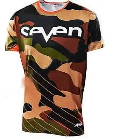 2019 семь для мотокросса из ткани Джерси внедорожных с коротким рукавом mx горные ropa