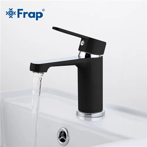 black F1042 FRAP Новое поступление модный стиль домашний Многоцветный кран для ванны кран для холодной и горячей воды черный белый смеситель для ванной f1041/42/43 - Цвет: black F1042